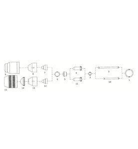 Kjellberg Düse Lde ø1.3 Luft - Finefocus®450 - Ref.Nr. 11.828.203.413 - 400.5005 - passend für Kjellberg ® PA­S47CNC ® Fine Focu