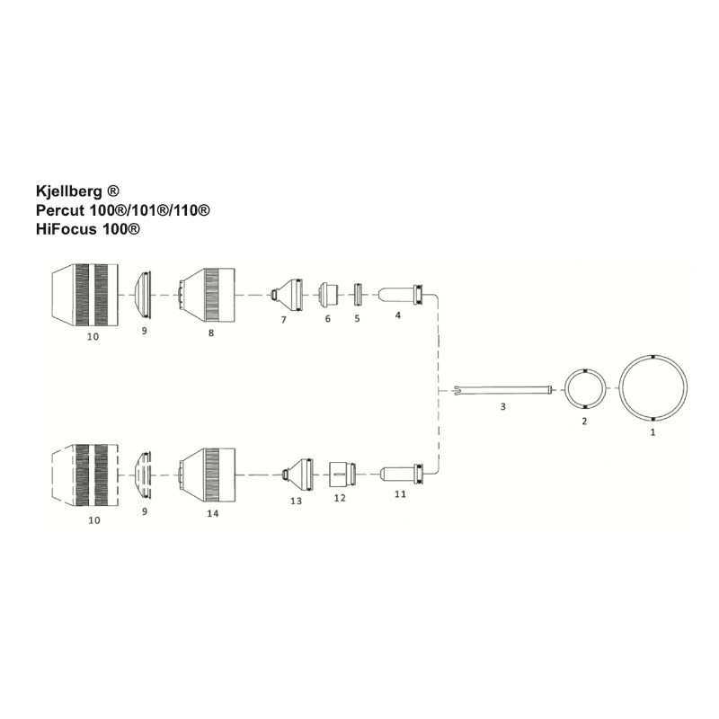 Kjellberg Schutzkappe - Z501 - HiFocus 100® / Percut100/101/110® - Ref.Nr. 11.835.201.081