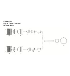 Kjellberg Gasführung - Z101 - HiFocus 100® / Percut100/101/110® - Ref.Nr. 11.835.221.153 - 401.4102 -  -  - 60,39 € - 