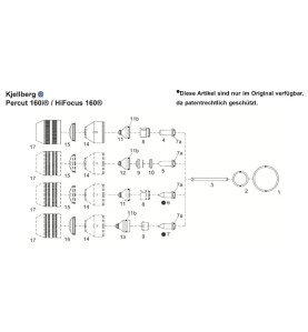 Kjellberg Düsenkappe ø 0.4 - S3004 - HiFocus 160® / Percut160i® - Ref.Nr. 11.842.401.160 - 402.72 - passend für Kjellberg ® Perc