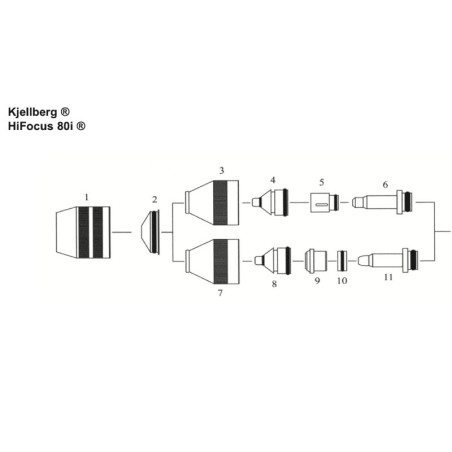 Kjellberg Schutzkappe ø 1.5 - Z4015 - HiFocus 100® / Percut100/101/110® - Ref.Nr. 11.835.201.1561