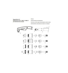 Handbrennerkopf komplett Hypertherm Powermax45 (Nachbau) Ref.Nr. 228346 - 128.1546 - Platec Handbrennerkopf komplett mit Griffsc