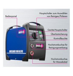 Reinigungsset ABICLEANER 1000 AC/DC (230 V)  - Schweissnahtreiniger Elektrolytisch - Abicor Binzel