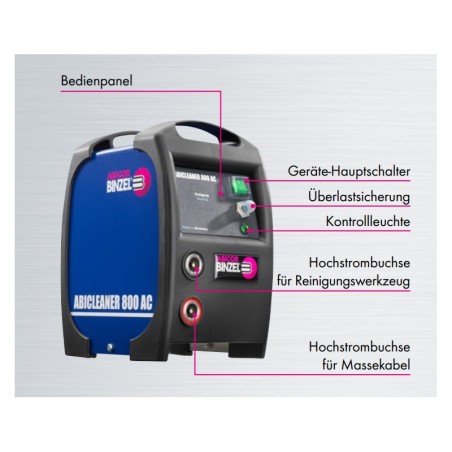 Reinigungsset ABICLEANER 800 AC (230 V)  - Schweissnahtreiniger Elektrolytisch - Abicor Binzel