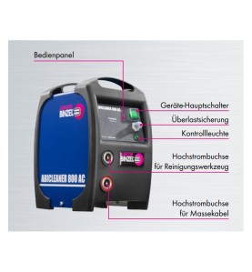 Reinigungsset ABICLEANER 800 AC (230 V)  - Schweissnahtreiniger Elektrolytisch - Abicor Binzel - 192.0362.1 - Wo herkömmliche, a