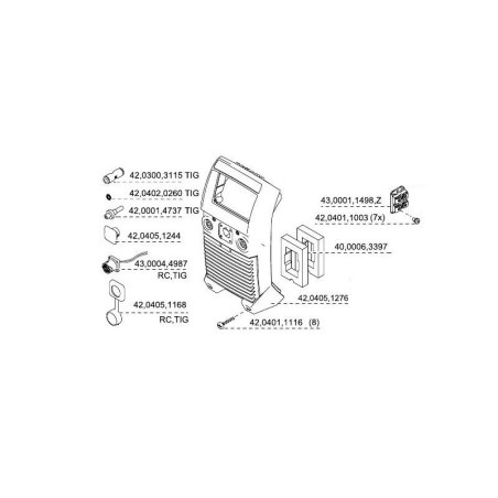 Fronius Vorderfront TP150 - 42,0405,1276 -  - 9007947221988 - 47,82 € - 