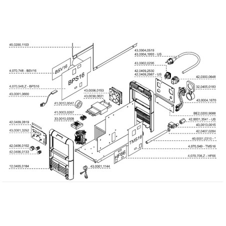 Fronius Geräterahmen TT1600 / TT1700 /TT 1750/ TP 2000 - 12,0405,0184 -  - 9007946000867 - 49,01 € - 