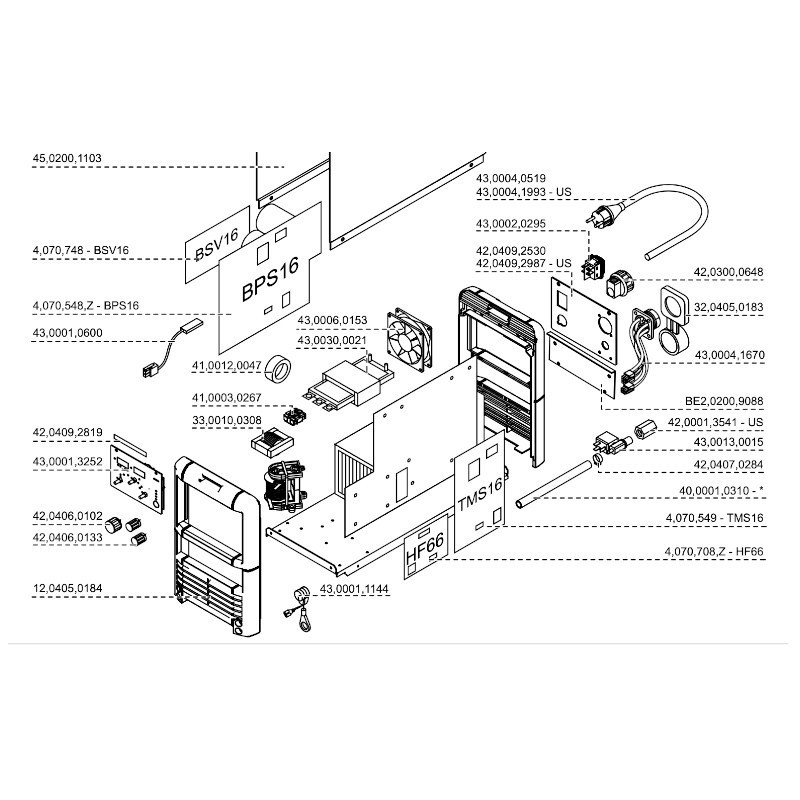 Fronius Bedienpanell Einschub TC16 / TC17 für TT1600 / TT1700