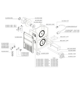 Fronius Laufrad Stahl 180 GL 45 20 für Variosynergic 3400 / 4000 / 5000 - 44,0001,1149 -  - 9007946466274 - 32,19 € - 