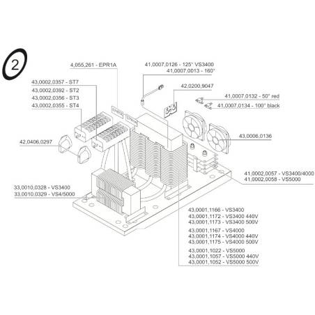 Fronius Thermaschalter 125  Ö für Variosynergic 3400 - 41,0007,0126 -  - 9007946221446 - 24,64 € - 