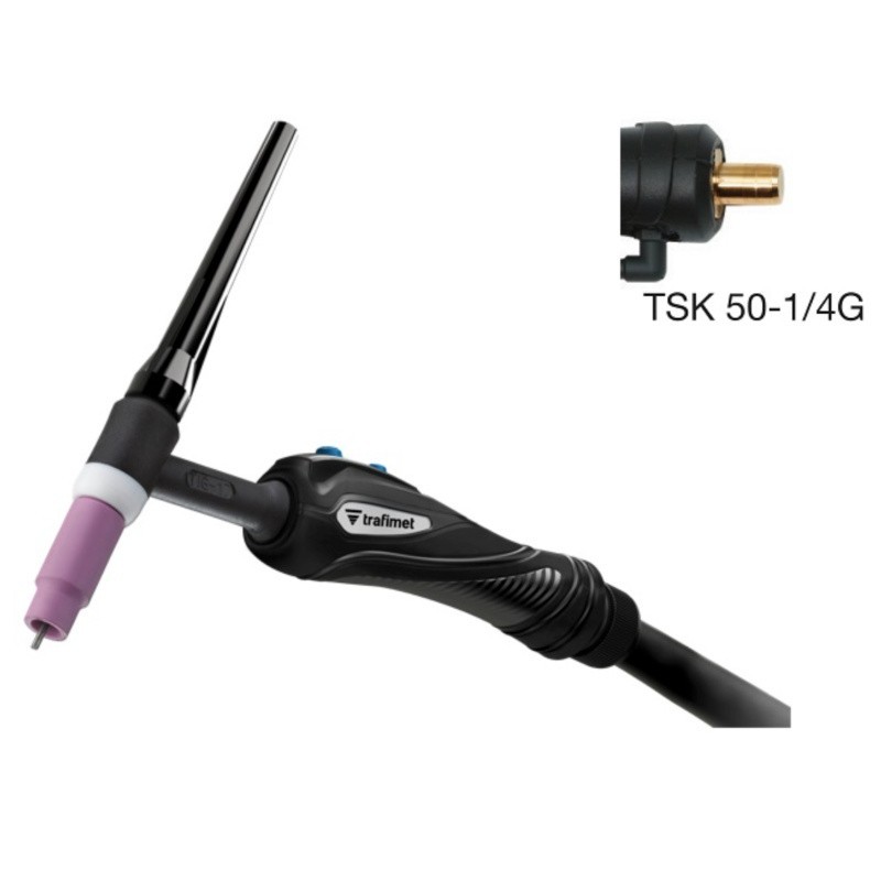 TRAFIMET WIG-BRENNER (GTAW) EXPERTIG 17 TSK50 1/4G - 1 TASTE TRAFIMET WIG-BRENNER (GTAW) EXPERTIG 17 TSK50 1/4G - 1 TASTE