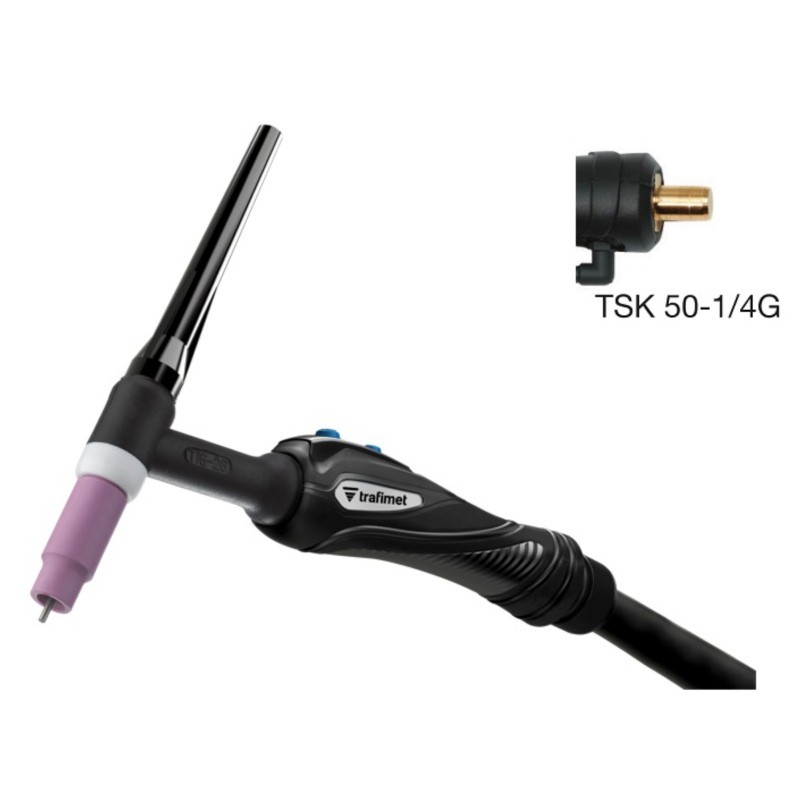 TRAFIMET WIG-BRENNER (GTAW) EXPERTIG 18 TSK50 1/4G - 1 TASTE TRAFIMET WIG-BRENNER (GTAW) EXPERTIG 18 TSK50 1/4G - 1 TASTE