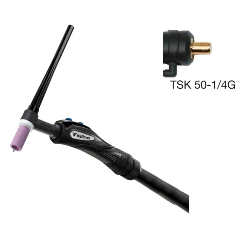 TRAFIMET WIG-BRENNER (GTAW) EXPERTIG 9 TSK50 1/4G - 1 TASTE