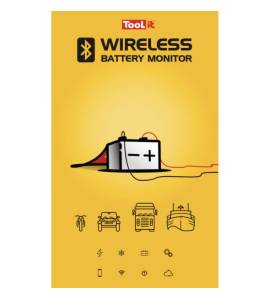 Gys Drahtlose Batterieanzeige - 024212 - Die drahtlose Ladeanzeige misst in Echtzeit den Ladezustand der 12V und 24V-Batterie vo