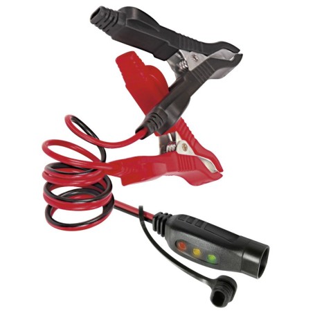 GYS Kabel mit Ladestandsanzeige - Klemmen - 0.56m für Gysflash von 1A-16A - 029149 - Kabel mit Ladestandanzeige / Klemmen 1- Rot