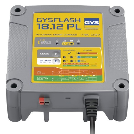 GYS GYSFLASH 18.12 PL Universal Einbauladegerät - 026926 - 026926 - Mit einer 18 A Leistung ist das GYSFLASH 18.12 PL ein Ladege