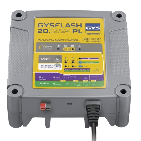 GYS GYSFLASH 20.12/24 PL Universal Einbauladegerät - 026049 - 026049 - Mit einer 20 A Leistung ist das GYSFLASH 20.12/24 PL ein 