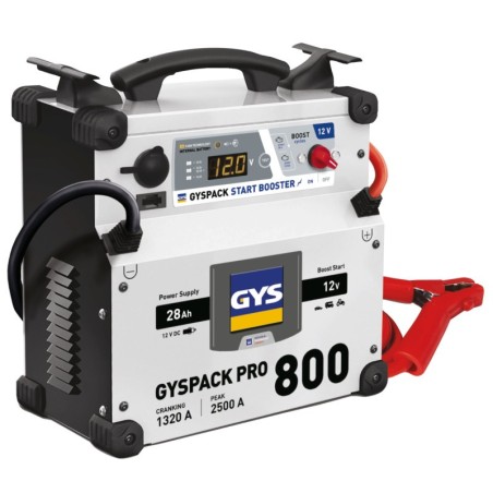 Gyspack Pro 800 netzunabhängiges Starthilfegerät Ladegerät - 068759 - Mit einer Bleisäurebatterie ausgestattet (beim Start): 700