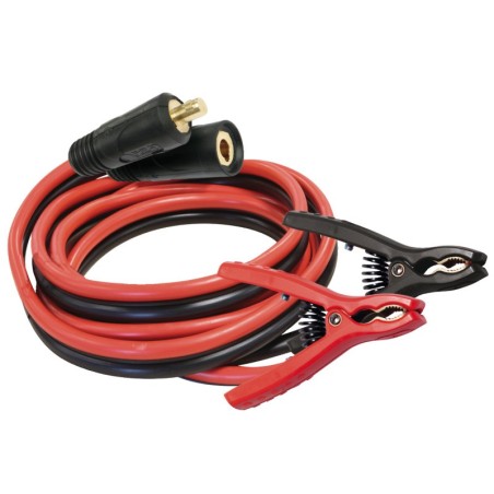 GYS Kabel 2.5m - 25mm2 + Klemmen für GYSFLASH PRO (TEXAS-Anschluss) - 028876 - Kompatibel mit GYSFLASH 30.12, 30.24, 32.12 PL, 5