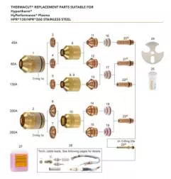 Thermacut T-10935 Düse 80 A Baustahl  (Hypertherm 220188) - T-10935 -  -  - 14,52 € - 
