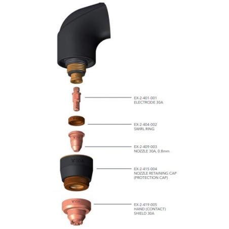 Aussenschutzdüse (Maschine) 30A für FHT-EX®30H/40H - Thermacut