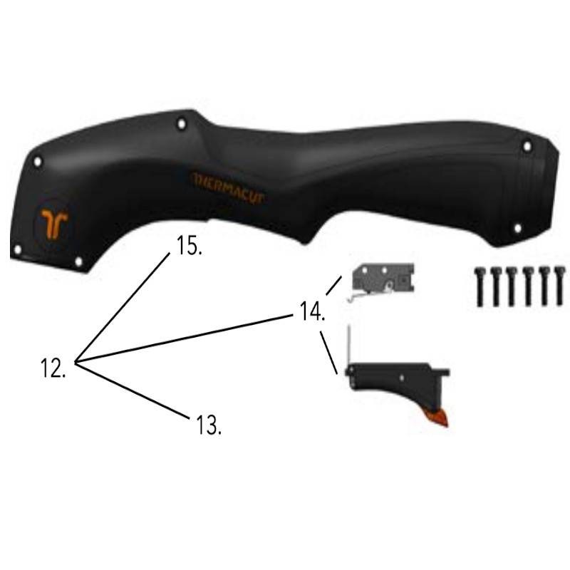 Handbrennergriff-Ersatzsatz für FHT-EX105TTH  - Thermacut