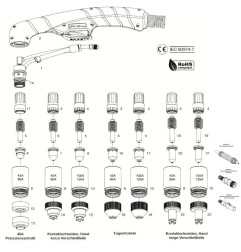 Handgriff UPH125, 75° mit Microschalter und Sicherheitsbügel - Ref.Nr.: 228717TD - 228954TD - 900.9539 - Handgriff UPH125, 75° m