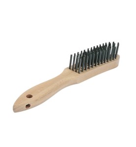 DRAHTBÜRSTE FÜR CrNi MIT 4 REIHEN EDELSTAHLBORSTEN UND HOLZGRIFF - 42,0410,0020 -  - 9007946373831 - 7,62 € - 