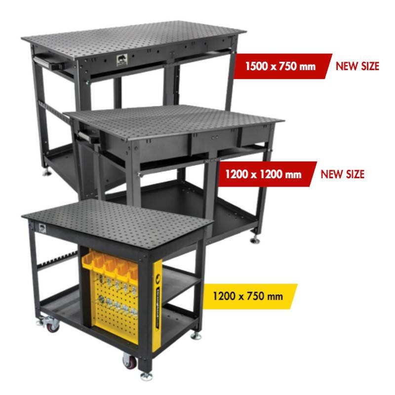 Rhino Cart Mobile Arbeitsstation 1200x1200mm - ohne Zubehör