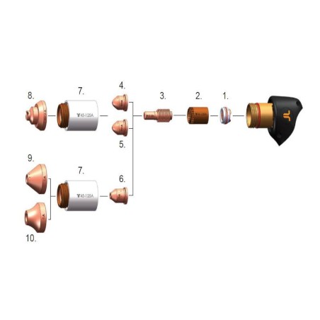 THERMACUT Retaining Cap 45-125A für FHT-EX® 125TT - EX-6-415-021 - passend für EX-TRAFIRE® 125HD (Hand); EX-TRAFIRE® 125HD (Masc