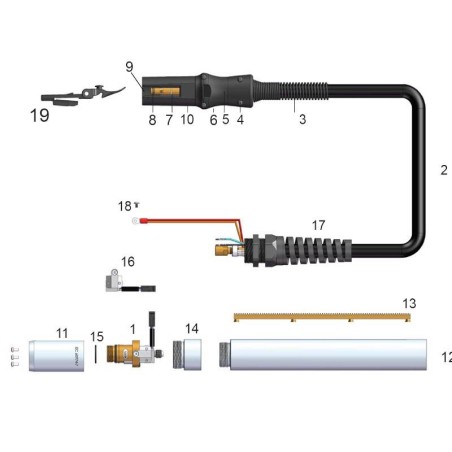 Maschinenbrennerkörper FHT-EX®105RTXM - Thermacut