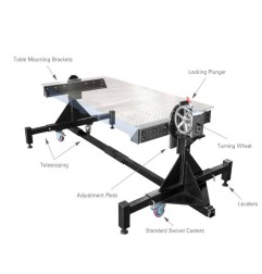 BuildPro Schweißtisch-Dreh-Schwenk-Positionierer, 1.950 x 1.250 mm