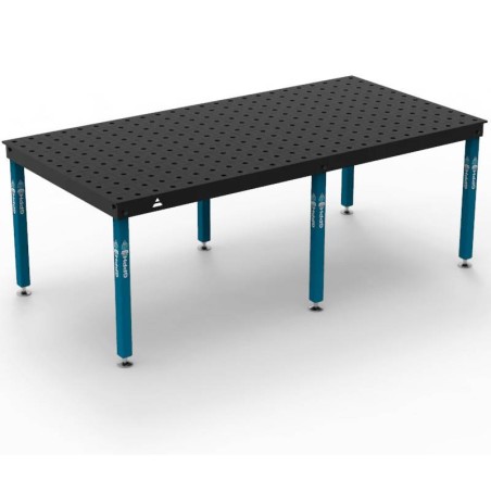 Basic Schweiss- und Montagetisch auf Rollen, fi16, 50x50mm - GppH   --Variante--1000x600 mm