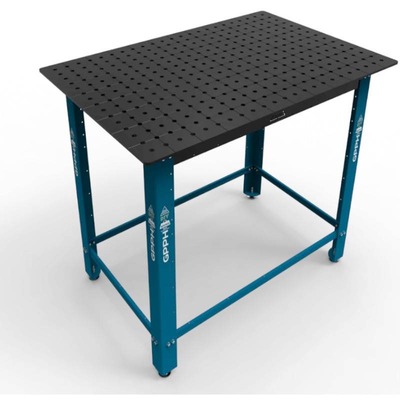 DIY Schweiss- und Montagetisch auf Fuß, fi16, 50x50mm, 1200x800mm - GppH DIY Schweiss- und Montagetisch auf Fuß, fi16, 50x50mm, 1200x800mm - GppH