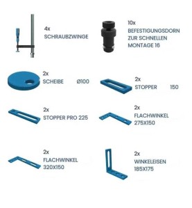 WERKZEUGSATZ BASIC NR.4 - FÜR SCHWEISSTISCHE - WS_BASIC4 - WERKZEUGSATZ BASIC NR.4 - FÜR SCHWEISSTISCHE Lochabstand 16 od. 28mm 