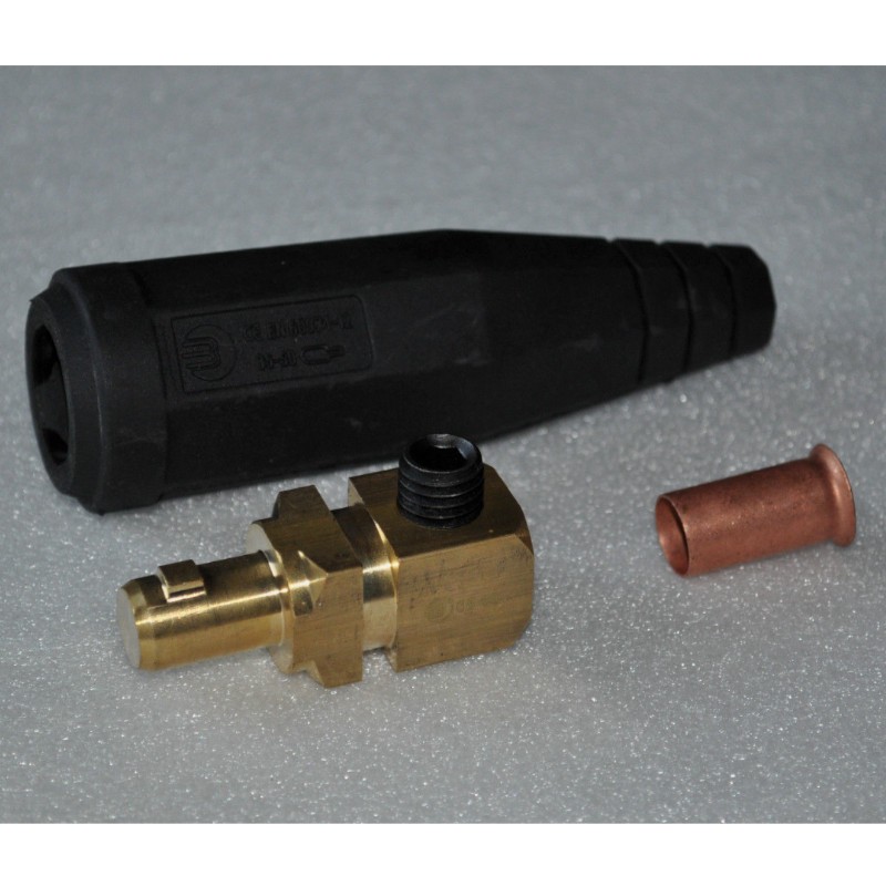 A stylish image showcasing the Massestecker-Kabelstecker fuer Massekabel-Dorn 9mm, 10-25mm2 - 511.0305, featuring the product reference 511.0305 by Abicor Binzel, available for 3,91 €.