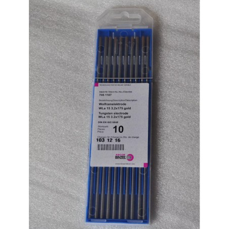 Wolframelektrode WLa15 gold, 10 St., 1,0-4,0x175mm - Abicor Binzel - 700.1183-10 -  -  - 16,75 € - 