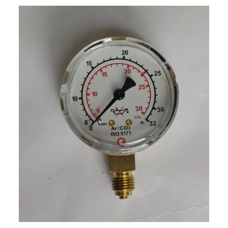 GCE Manometer Argon/CO2 Durchfluss bis 30/28 l/min Manometer - 14016075 - GCE Manometer Argon/CO2 Durchfluss bis 30 l/min Abb. k