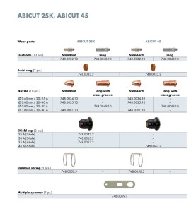 Abicor Binzel Standard Elektrode Standard für Abicut 25 K/45 Plasma Schneidbrenner - 1Stück - 748.0032.10 - 748.0032.1 - Abicor 