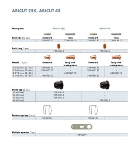 Abicor Binzel Schneid Düse 0,9 (kreuznut) ABICUT 25K / 45 für Abicut 25 K/45 Plasma Schneidbrenner (1 Stück) - 748.0049.10 - 748