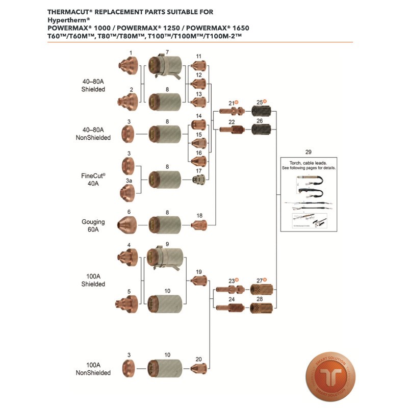 ELEKTRODE (1 Stück) - GEEIGNET FÜR SYSTEM POWERMAX1000 ® , 1250 ® , 1650 ®