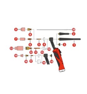 Spannhülse 3,2mm/ø4,5x2,3 für TTP160P Multilock / TTB 300P Multilock (Abbildung Pos. 5) - 42,0001,2573 - Spannhülse 3,2mm/ø4,5x2