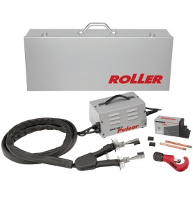 ROLLER’S Pulsar Super-Pack - Kompaktes, leistungsstarkes Elektro-Weichlötgerät für Kupferrohre Ø 6 – 54 mm -164050 A220 - 164050