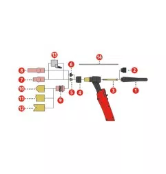 Fronius Isolierhülse für Punktschweißen für TTB 220A / TTB 400 / TTG 2200A / TTW 4000A - 42,0100,0176 -  - 9007946267222 - 6,47 