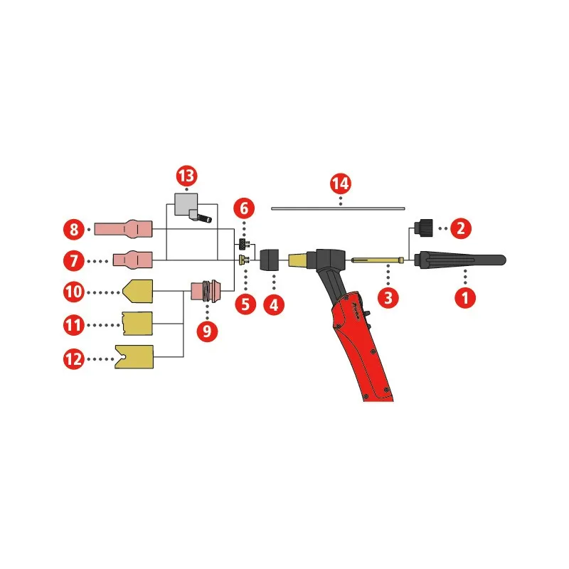 Fronius Isolierhülse für Punktschweißen für TTB 220A / TTB 400 / TTG 2200A / TTW 4000A