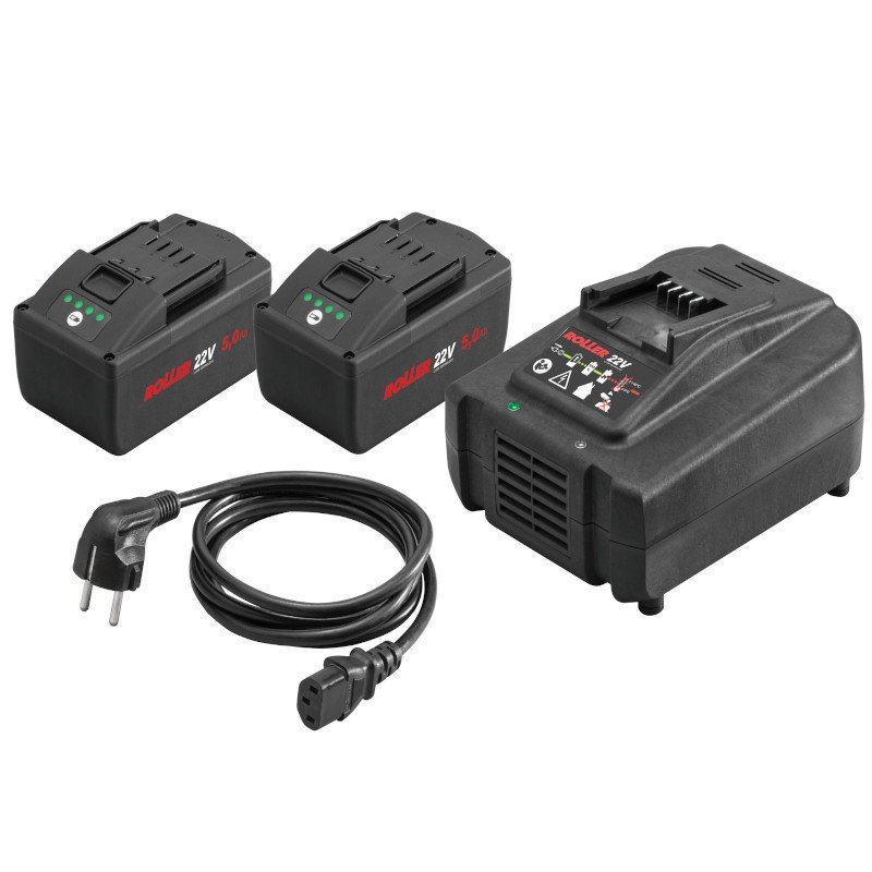 ROLLER'S Power-Pack 22 V 5,0 Ah + 5,0 Ah + 290 W