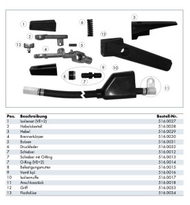 Hebel für Fugenhobel G3000/4000 TEAM BINZEL - 516.0029 -  - 4036584572950 - 4,79 € - 