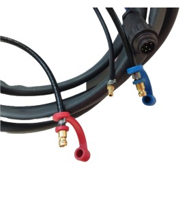 GYS - ABTIG WIG-Brenner GRIP SR18 DB - flüssiggekühlt - 4 m Stecker 35 / 50 mm² - AMPHENOL 7-pol. - mit Zubehör-Set - 046085 -  