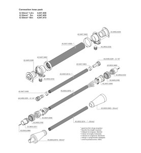 Fronius - Schlauchpaket Zugentlastung - 32,0405,0226 - für Verlängerungsschlauchpakete Fronius 29,60 € -  - 9007946047664 - 35,2