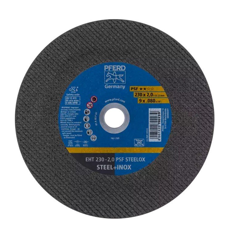 TRENNSCHEIBE PFERD EHT 230-2,0 PSF STEELOX - 69901410 TRENNSCHEIBE PFERD EHT 230-2,0 PSF STEELOX - 69901410